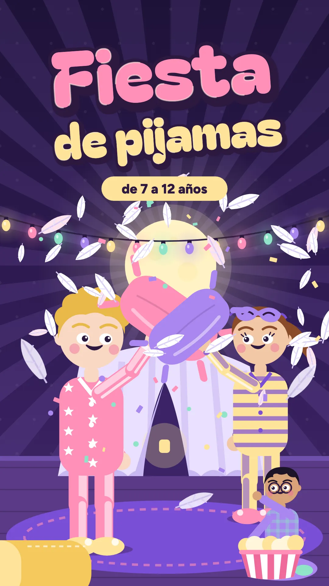Fiesta de pijamas, Fiesta de pijamas, 7–12 años