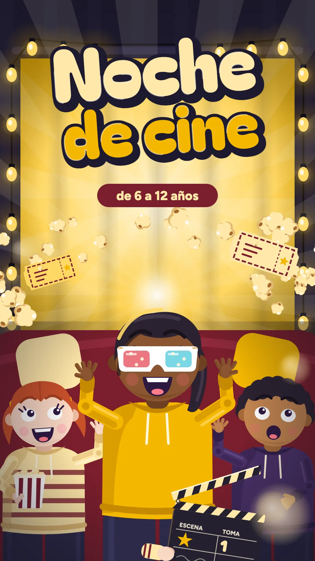Noche de cine, Cine en casa, 6–12 años