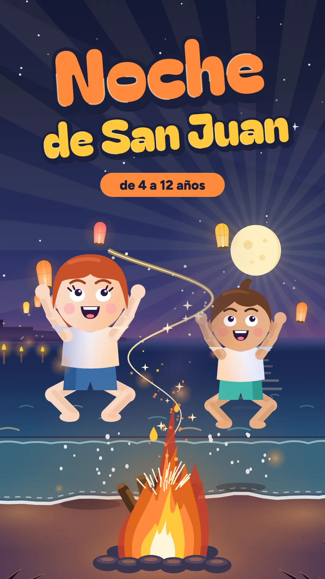 Noche de San Juan, San Juan, 4–12 años