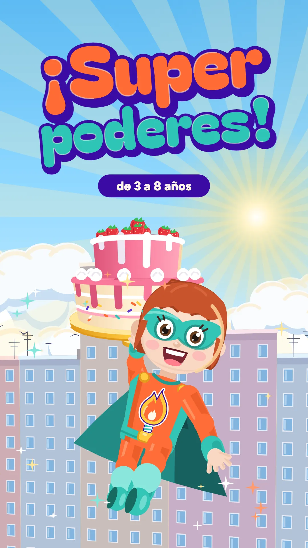 ¡Superpoderes!, Capa y antifaz, 3–8 años