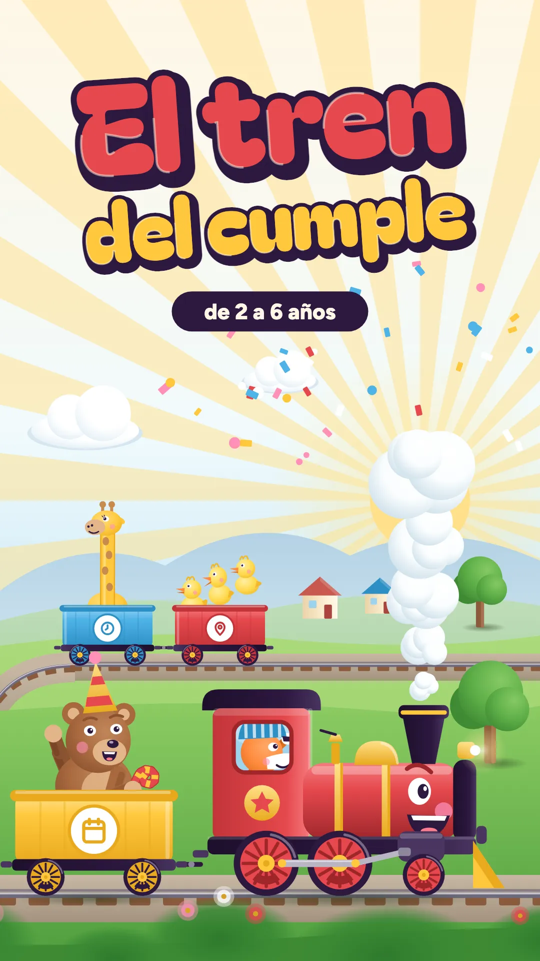 El tren del cumple, Trenes, 2–6 años