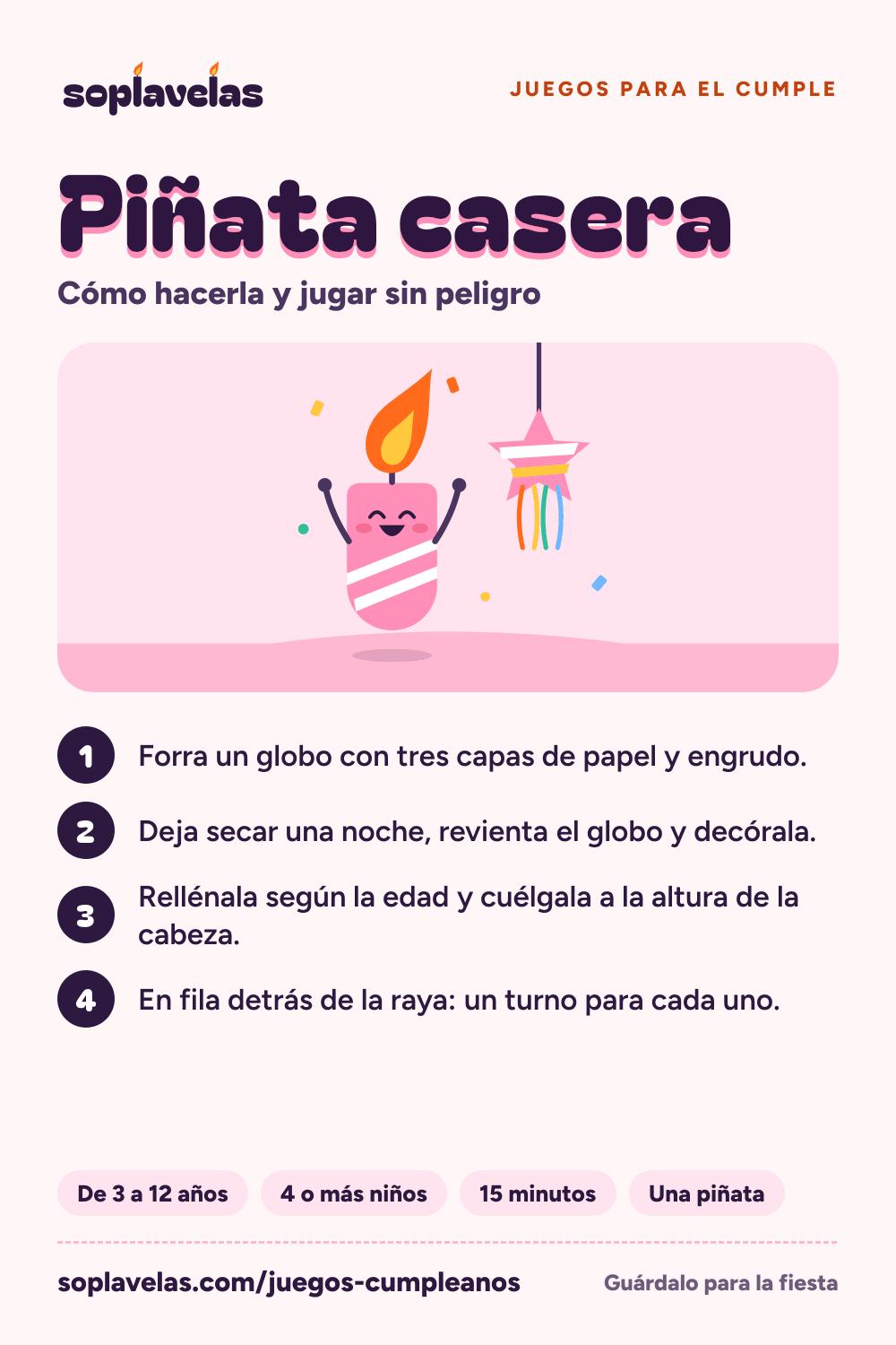 Piñata casera: cómo hacerla y jugar sin peligro