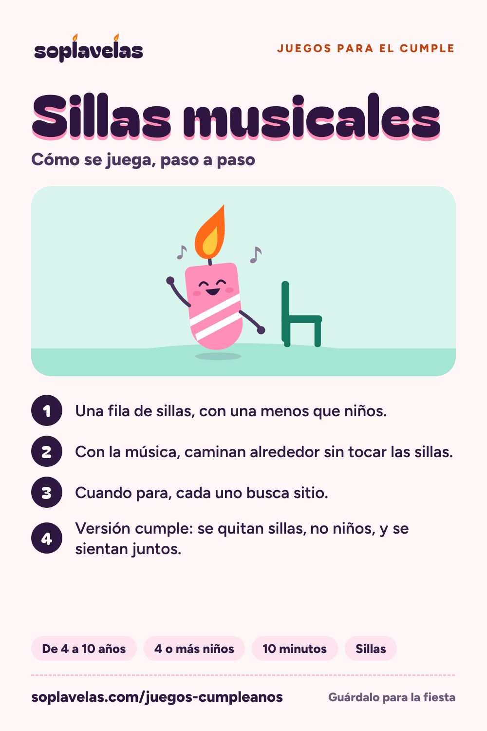 Sillas musicales: cómo se juega, paso a paso